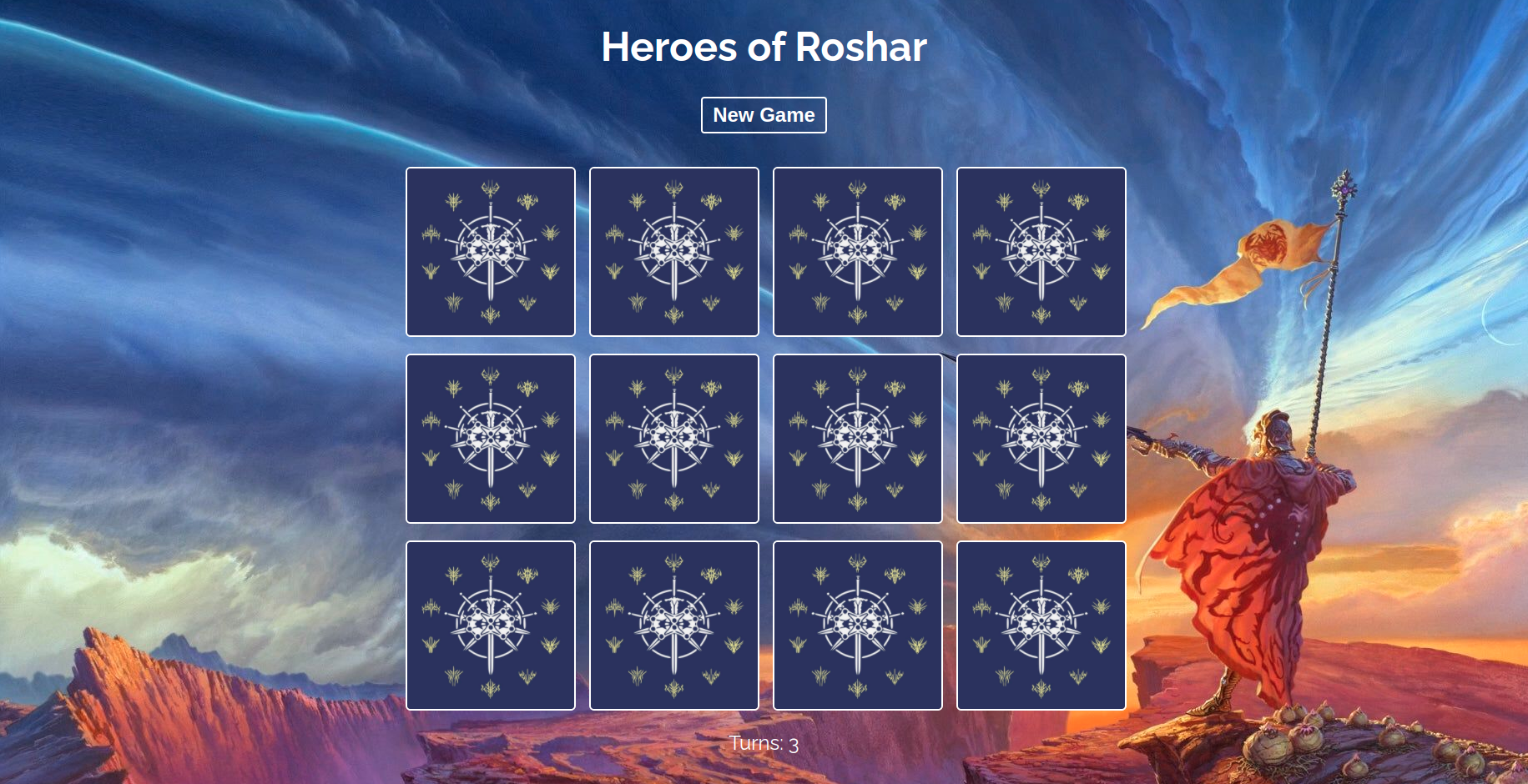 project 1 - React memory Game