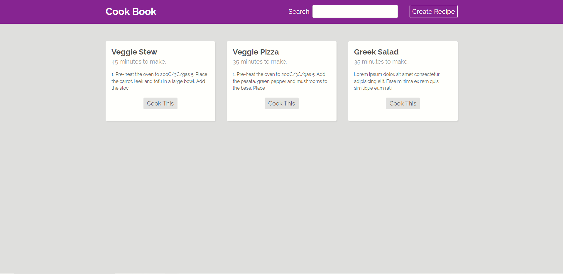 project 2 - React Recipe Wiki
